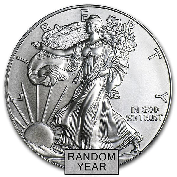 Random Year Silver Eagles (Dates/Type our Choice)