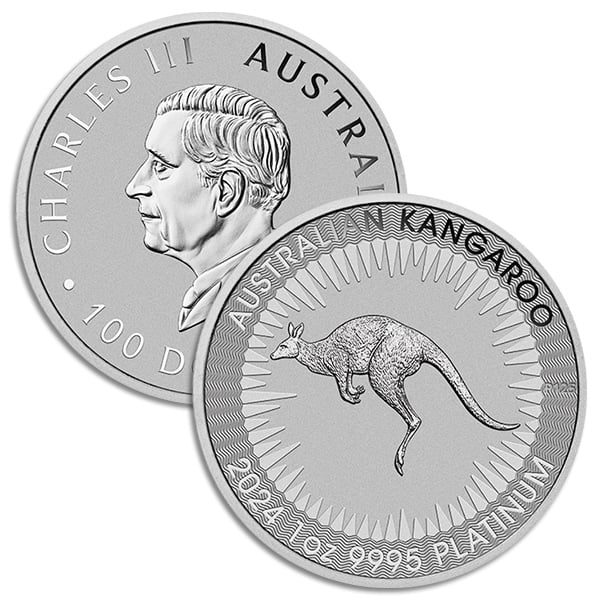 Perth Mint Australia Platinum Kangaroo, 1 Troy Oz., .9995 Pure