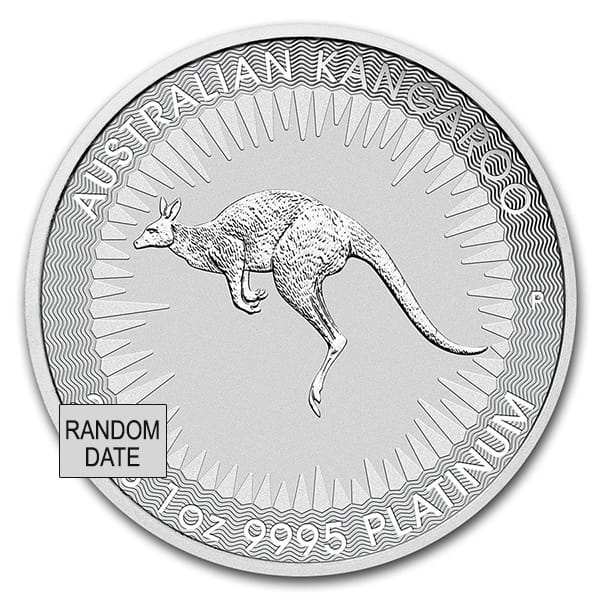 Perth Mint Australia Platinum Kangaroo, 1 Troy Oz., .9995 Pure thumbnail