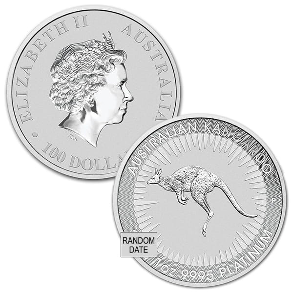 Perth Mint Australia Platinum Kangaroo, 1 Troy Oz., .9995 Pure