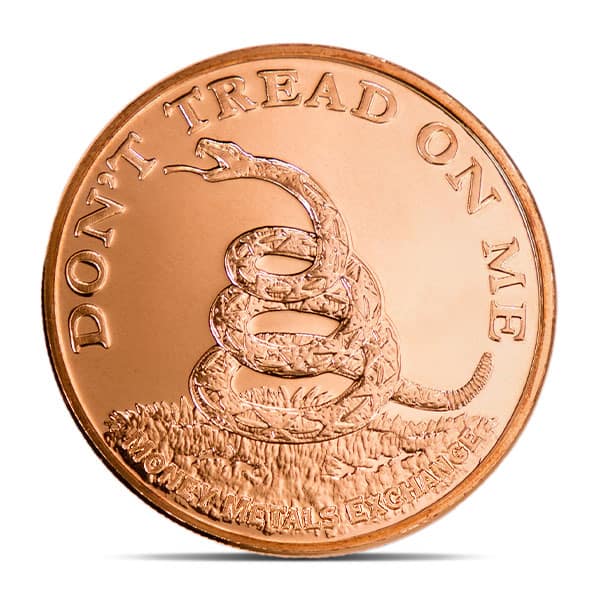 Copper Round, Random Design (Design Our Choice) - 1 AVDP Oz, .999 Pure Copper