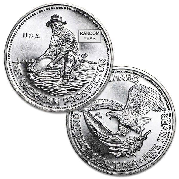 Engelhard Prospector Silver Round - 1 Troy Ounce