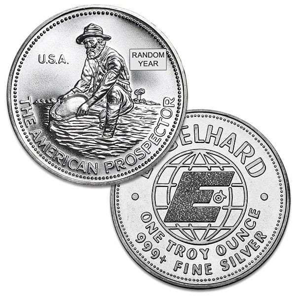 Engelhard Prospector Silver Round - 1 Troy Ounce