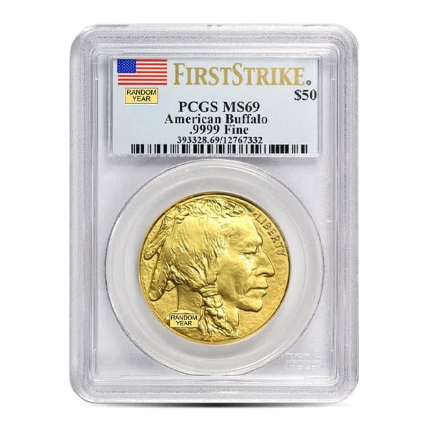 MS69 Graded American Buffalo - 1 Oz Gold (PCGS / NGC) - RANDOM Dates