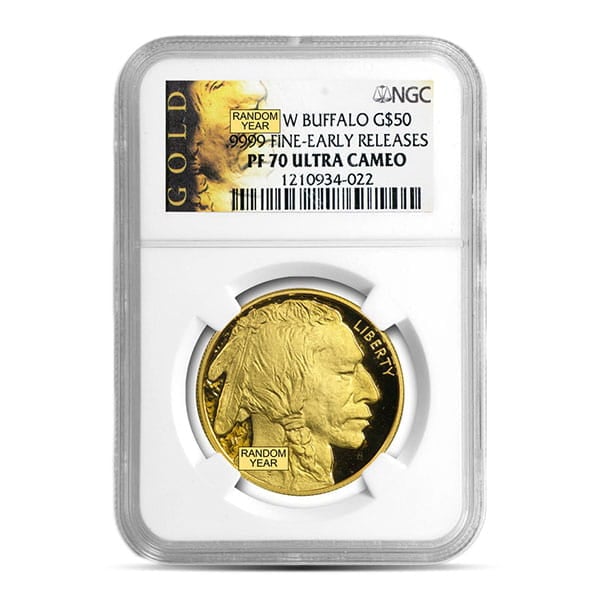 PR70 / PF70 Proof Graded American Buffalo - 1 Oz Gold (PCGS / NGC) - RANDOM Dates