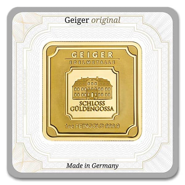 Geiger GOLD Bar - 1 Troy Oz .9999 Pure, in Assay