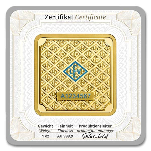 Geiger GOLD Bar - 1 Troy Oz .9999 Pure, in Assay thumbnail