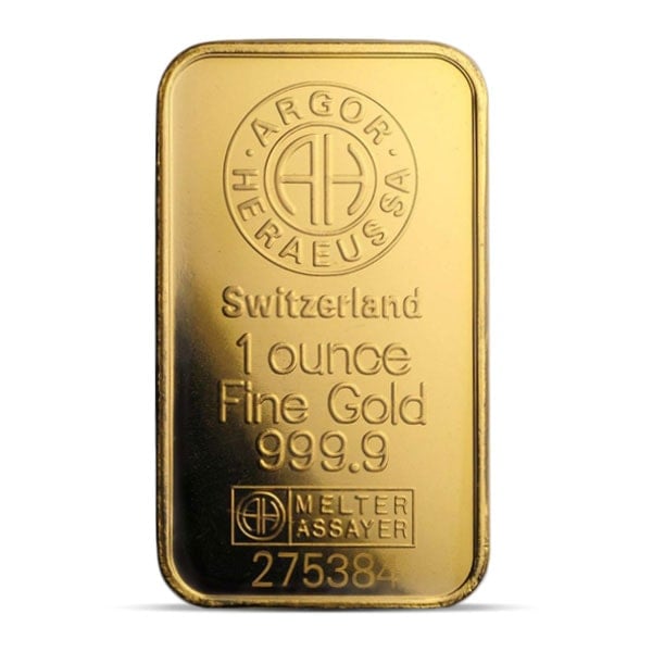 Argor-Heraeus - Gold Bar 1 Troy Oz, .9999 Pure