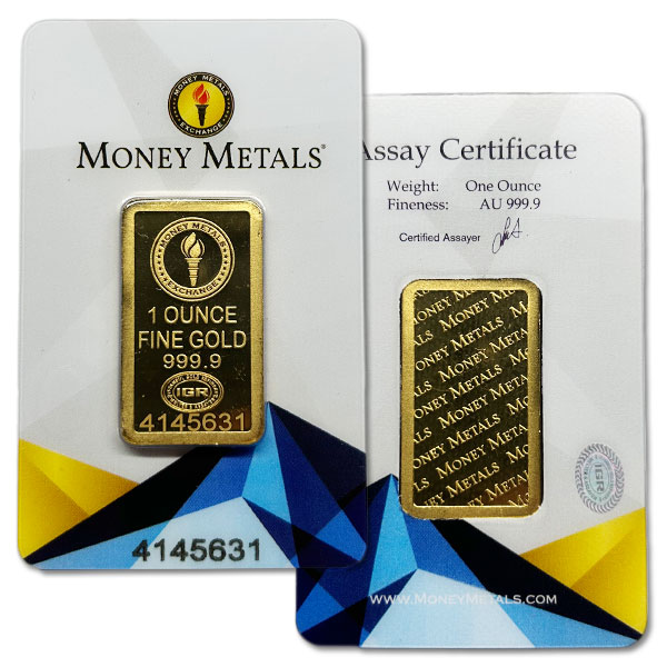 1 oz Gold Bar (Brand our Choice)