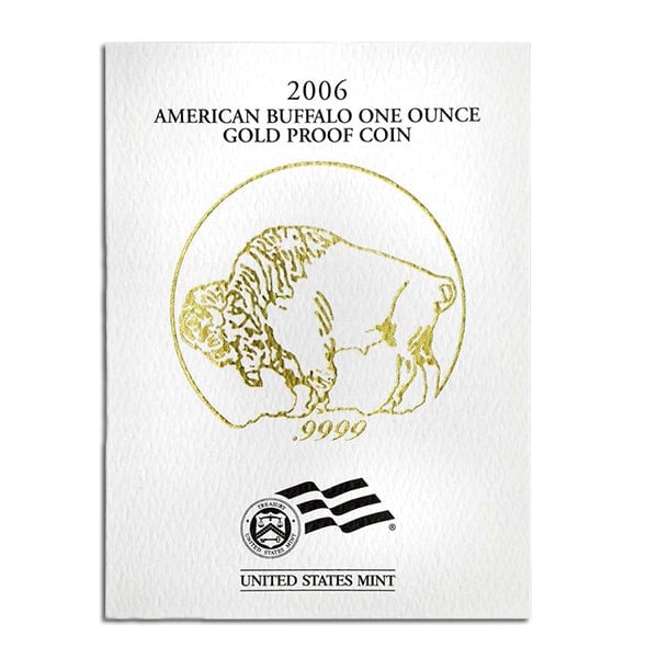 RANDOM Date Proof American Buffalo - 1 Troy Ounce .9999 Pure Gold (in Box w/ COA)
