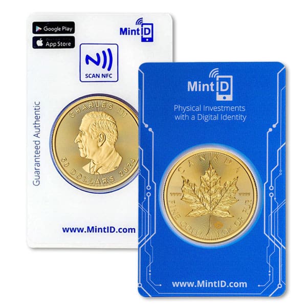 MintID Gold Canadian Maple Leaf - 1 Oz, .9999 Pure Gold