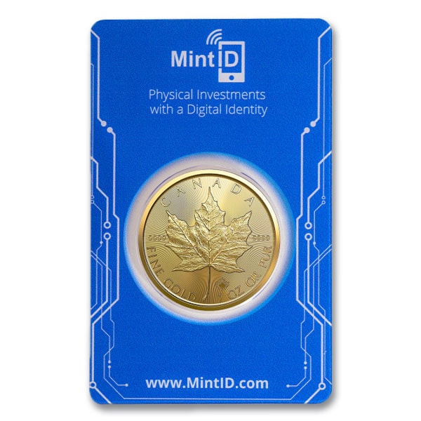 MintID Gold Canadian Maple Leaf - 1 Oz, .9999 Pure Gold