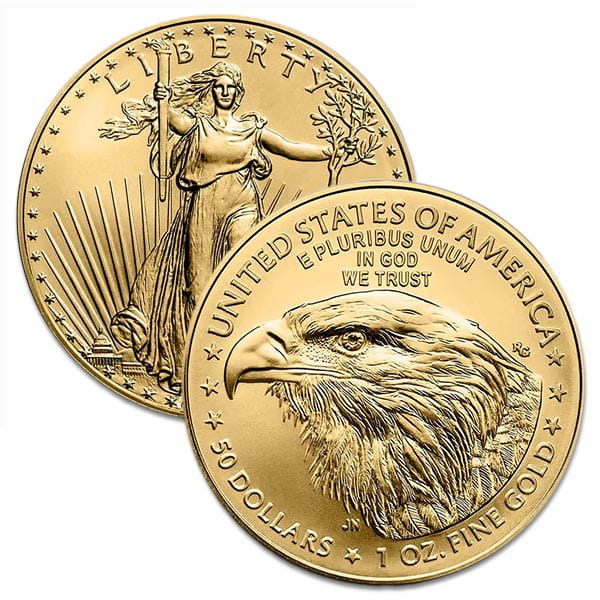 1 Oz Gold American Eagle - IN MERRY CHRISTMAS CAPSULE