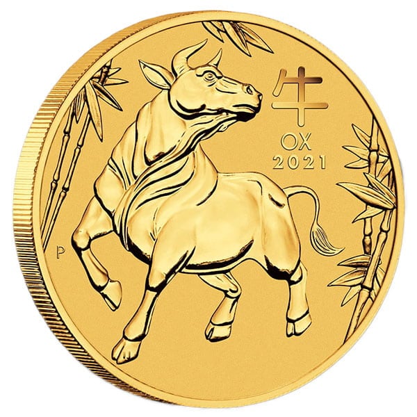 Perth Mint Lunar Series - 2021 Year of the Ox, 1 Oz .9999 Gold