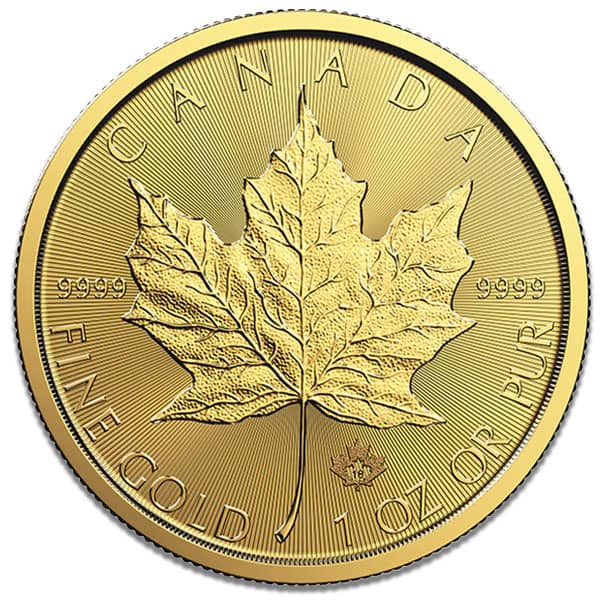 1 Oz Canadian Gold Maple Leaf Coins with Queen Elizabeth II for Sale ...