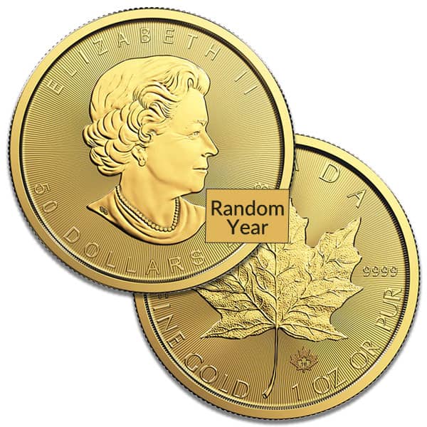 Buy 1 oz. Canadian Gold Maple Leaf, Gold Coins