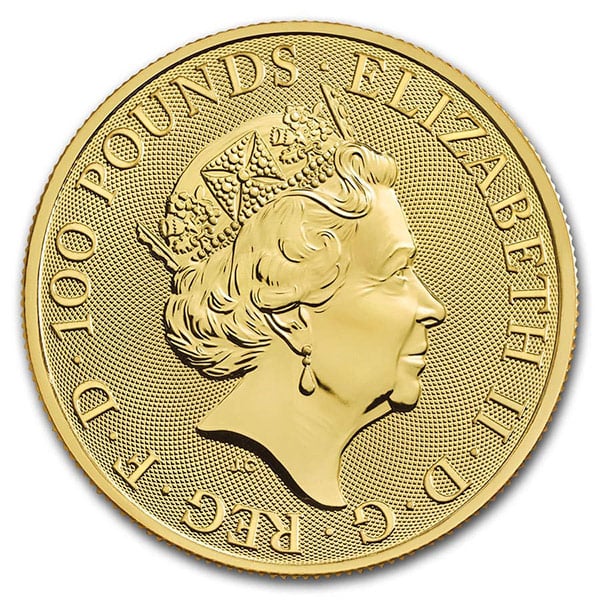 Queen's Beast White Horse - 1 oz .9999 Pure GOLD