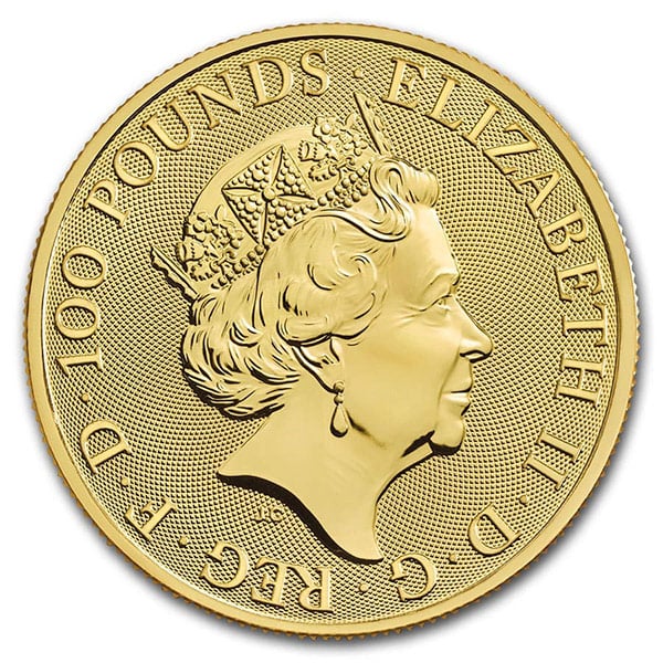 Queen's Beast White Horse - 1 oz .9999 Pure GOLD