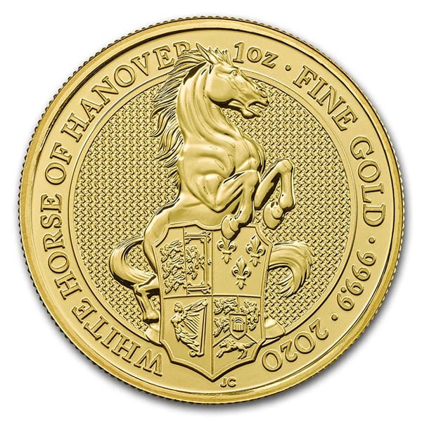 Queen's Beast White Horse - 1 oz .9999 Pure GOLD