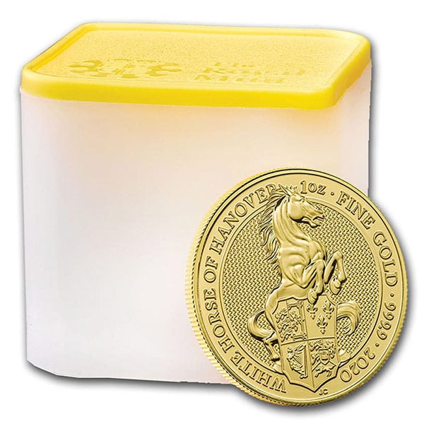 Queen's Beast White Horse - 1 oz .9999 Pure GOLD