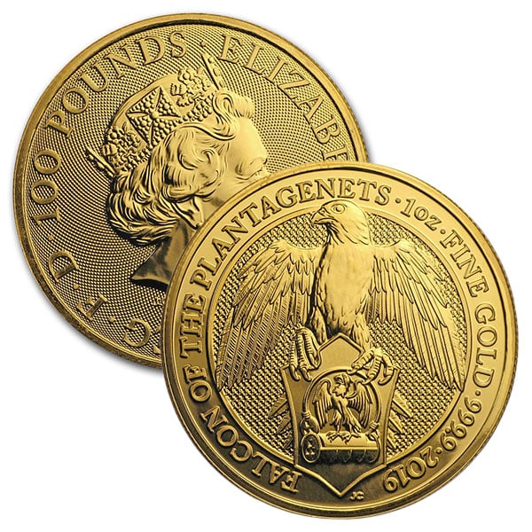 Queen's Beast Falcon - 1 oz .9999 Pure Gold