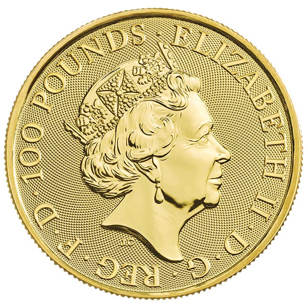 Queen's Beast White Lion - 1 oz .9999 Pure GOLD