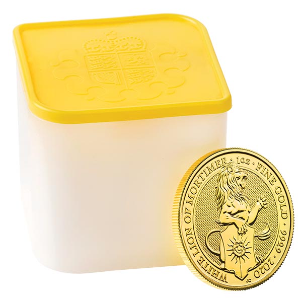 Queen's Beast White Lion - 1 oz .9999 Pure GOLD