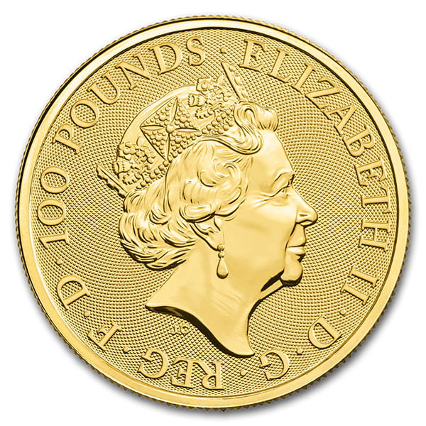 Queen's Beast Yale - 1 oz .9999 Pure Gold thumbnail