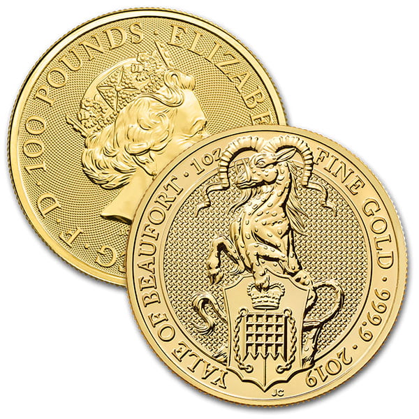 Queen's Beast Yale - 1 oz .9999 Pure Gold