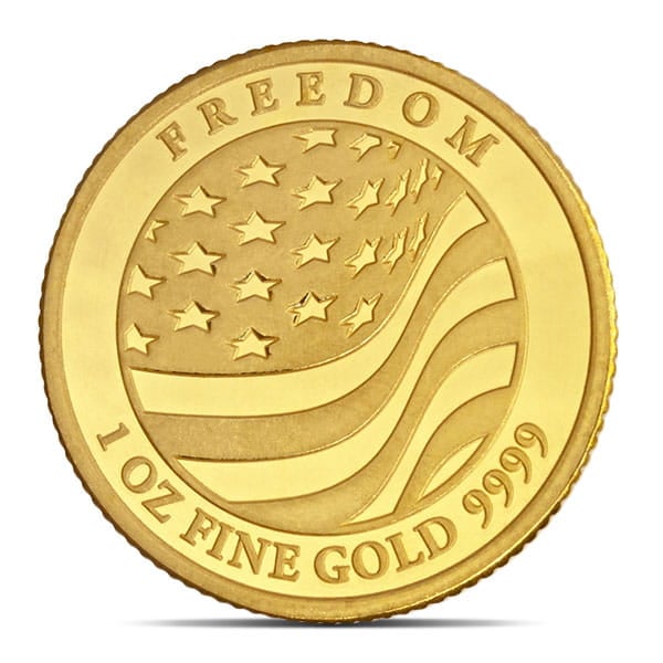 Freedom Eagle Gold 1 Troy Oz Round - .9999 Pure