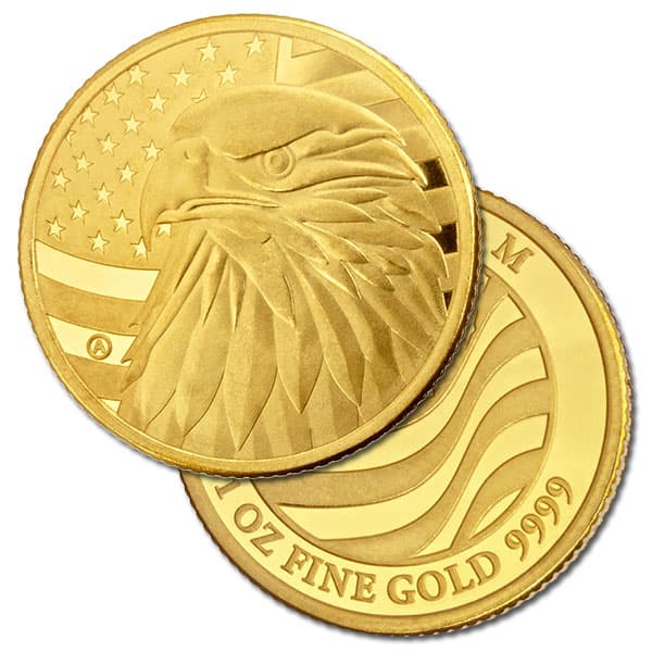 Freedom Eagle Gold 1 Troy Oz Round - .9999 Pure