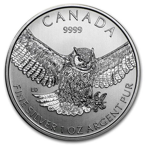 1 Oz Great Horned Owl Birds of Prey Series