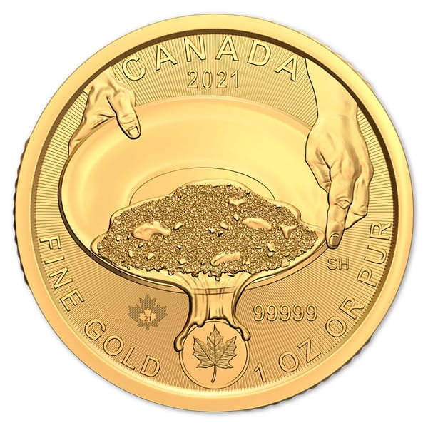 Klondike Gold Rush Series - Panning for Gold, 1 Oz .99999 Fine in Assay