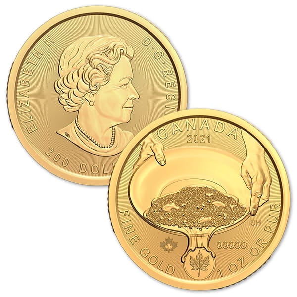 Klondike Gold Rush Series - Panning for Gold, 1 Oz .99999 Fine in Assay