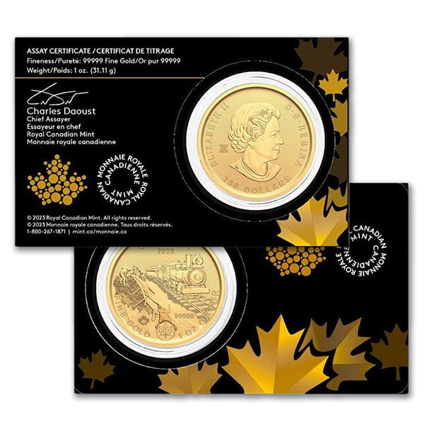 Klondike Gold Rush Series - Passage for Gold, 1 Oz .99999 Fine in Assay