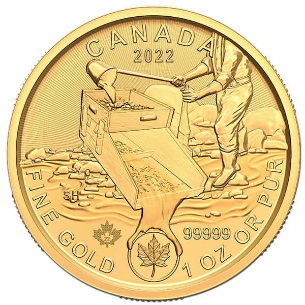 Klondike Gold Rush Series - Prospecting for Gold, 1 Oz .99999 Fine in Assay