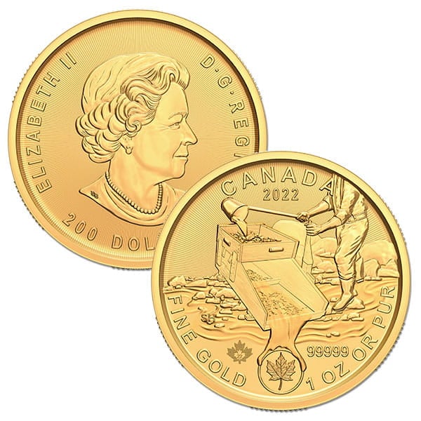 Klondike Gold Rush Series - Prospecting for Gold, 1 Oz .99999 Fine in Assay thumbnail