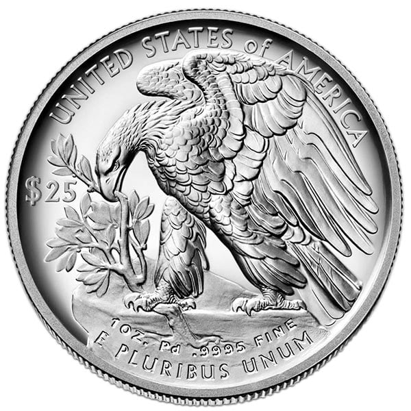 Palladium American Eagle, 1 Oz., .9995 Pure
