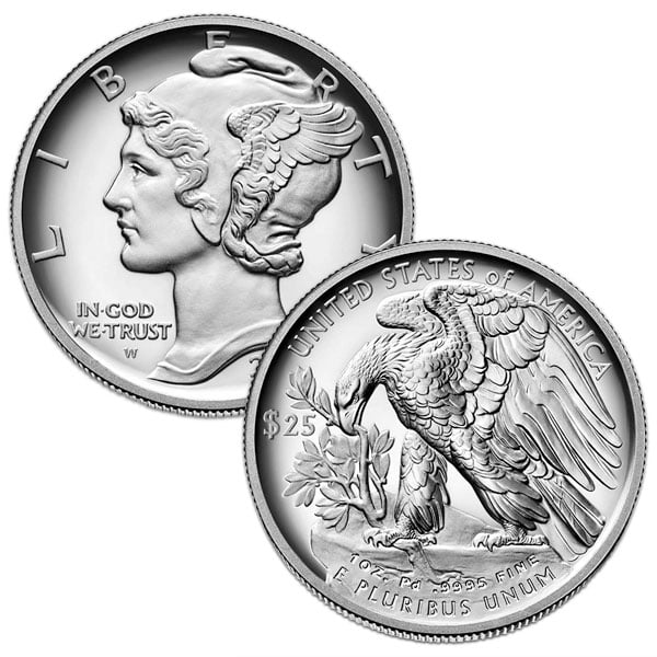 Palladium American Eagle, 1 Oz., .9995 Pure