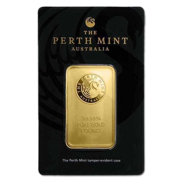 Perth Mint Gold Bar, 1 Troy Oz, .9999 Pure thumbnail