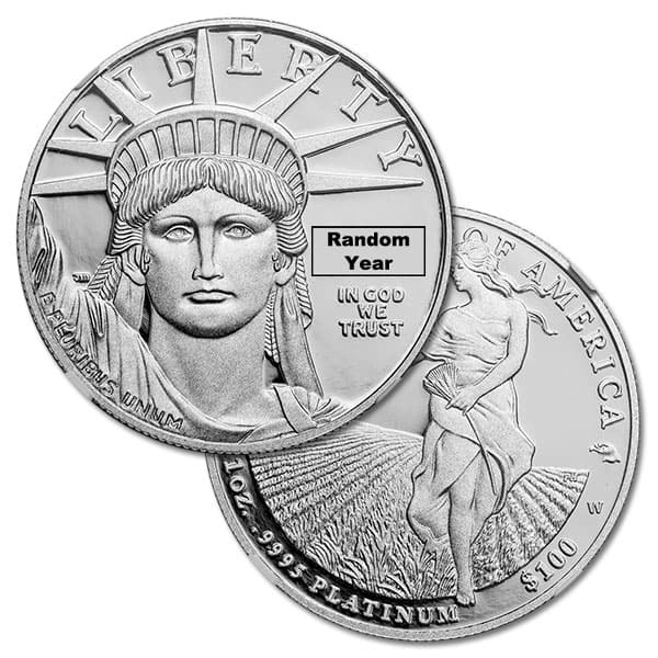 Preamble Series RANDOM Date Proof Platinum American Eagle - 1 Troy Oz .9995 Pure