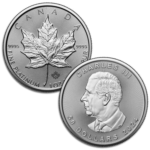 1 Oz Canadian Platinum Maple Leaf Coins