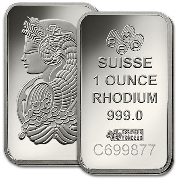 1 Oz Rhodium Bars thumbnail