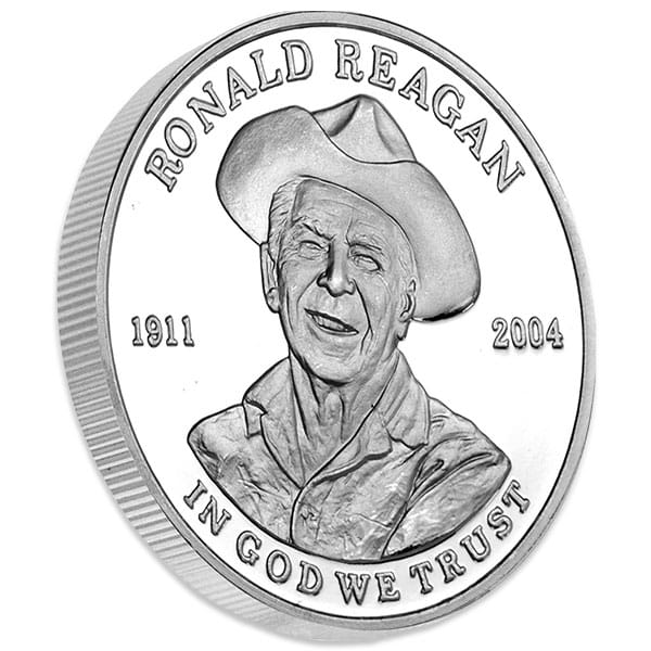 Ronald Reagan - .999 Pure Silver 1 oz Round thumbnail