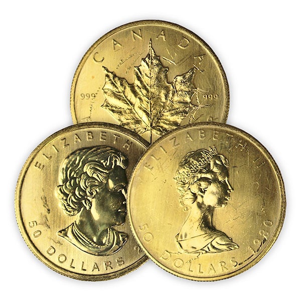 Buy Scruffy Gold Maple Leaf 1 oz Coins Money Metals Exchange