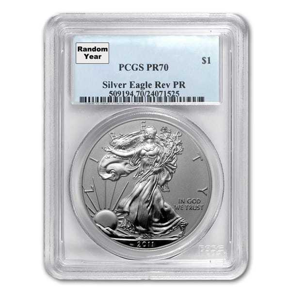 PR70 / PF70 Graded Silver American Eagle (PCGS / NGC) - RANDOM Date