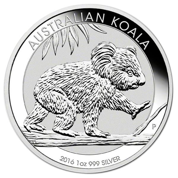 Koala - Perth Mint 1 Oz Silver (Random Year) thumbnail