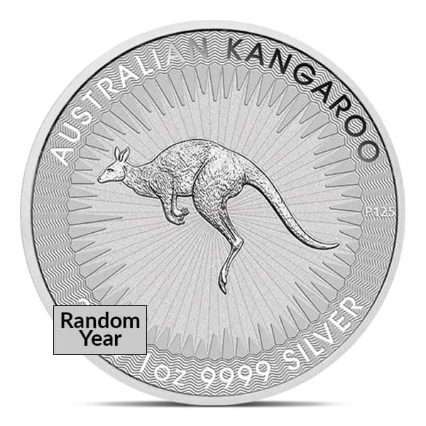 Australian Kangaroo, King Charles III - 1 Troy Oz Silver .9999 Pure (Random Year)