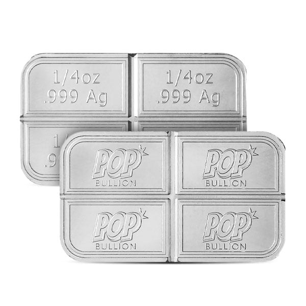 POP Bullion - Divisible 1 Ounce Silver Bar - .999 Pure