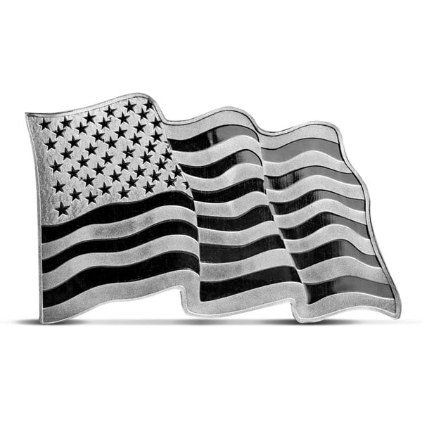 Sunshine American Flag Silver Bar - 1 Troy Oz, .999 Pure